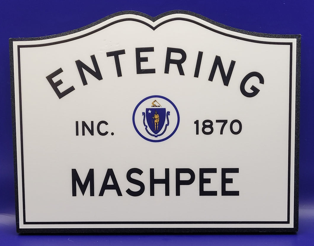 Entering Mashpee Sign