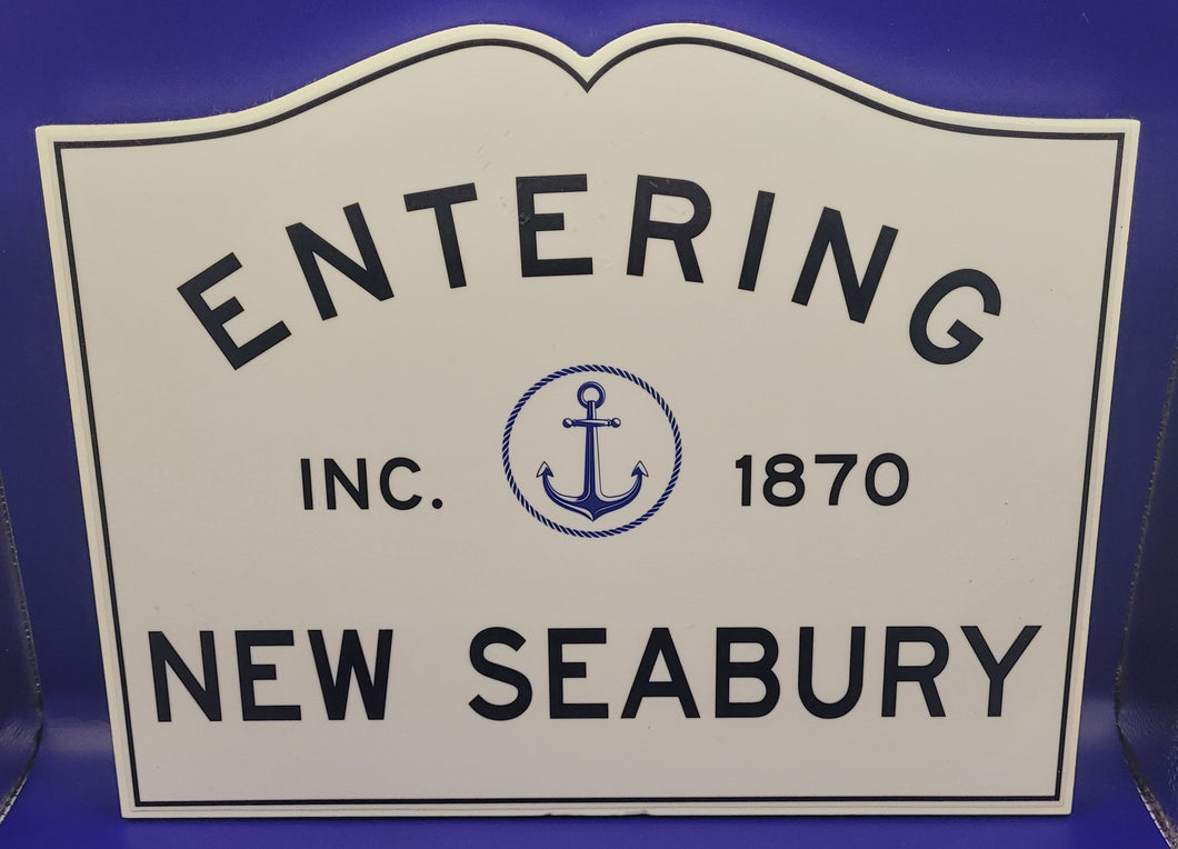 Entering New Seabury Sign with Anchor