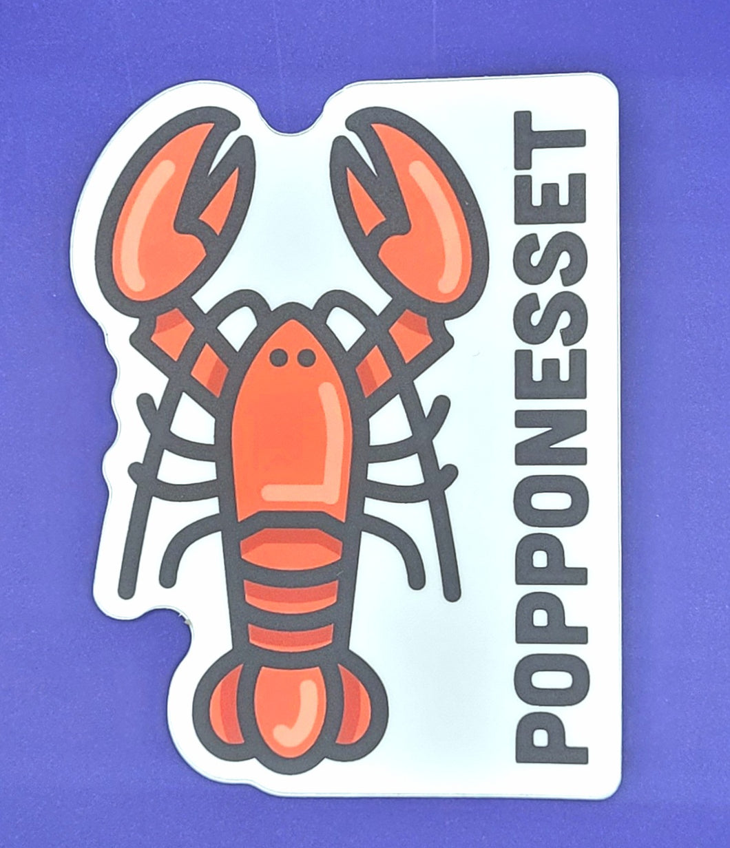 Poppy Lobster Sticker