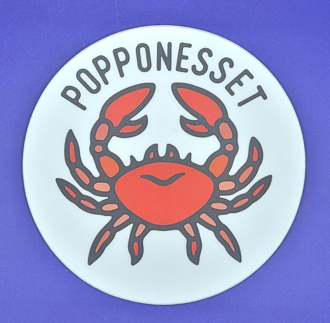 Poppy Crab Sticker