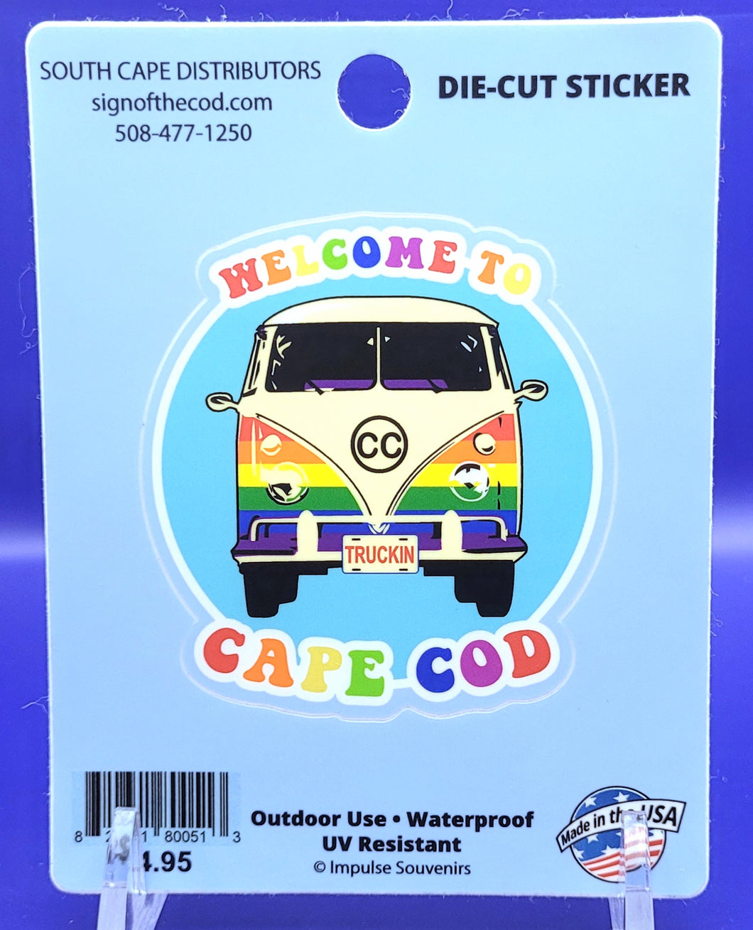 Cape Cod VW Bus Sticker