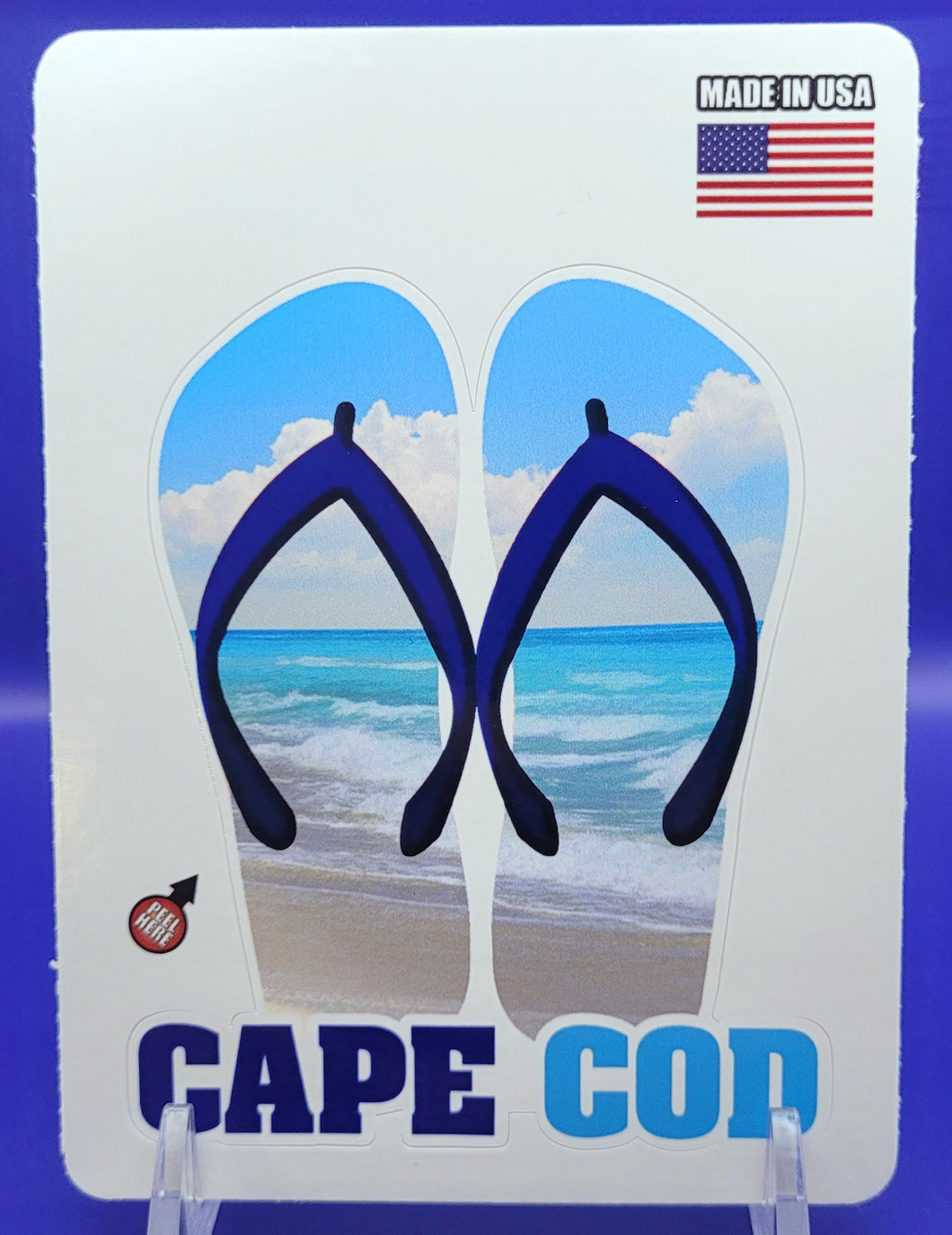 Cape Cod Flip Flop Sticker